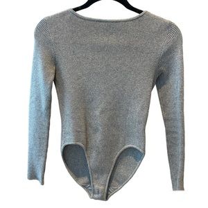 Lunya Grey Sweater Bodysuit